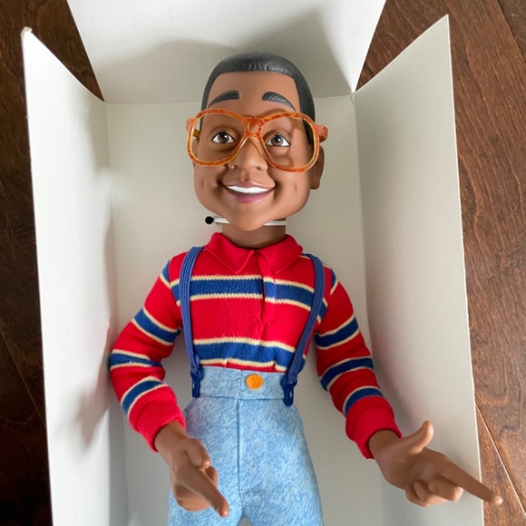 Vintage Rare 1991 Family Matters Steve Urkel pull string doll - Picture 4 of 7